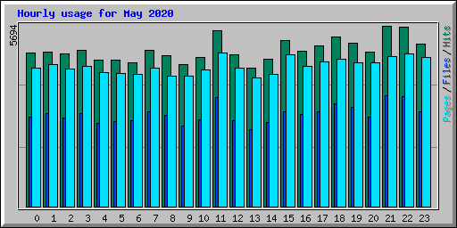 Hourly usage for May 2020