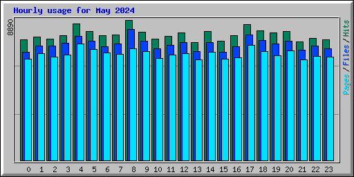 Hourly usage for May 2024