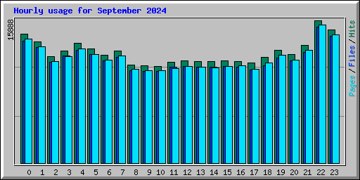 Hourly usage for September 2024